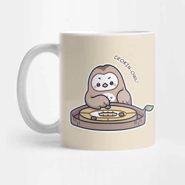 Kawaii Games Crokinole Owl by rojakdesigns